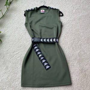 KAPPA olive green dress